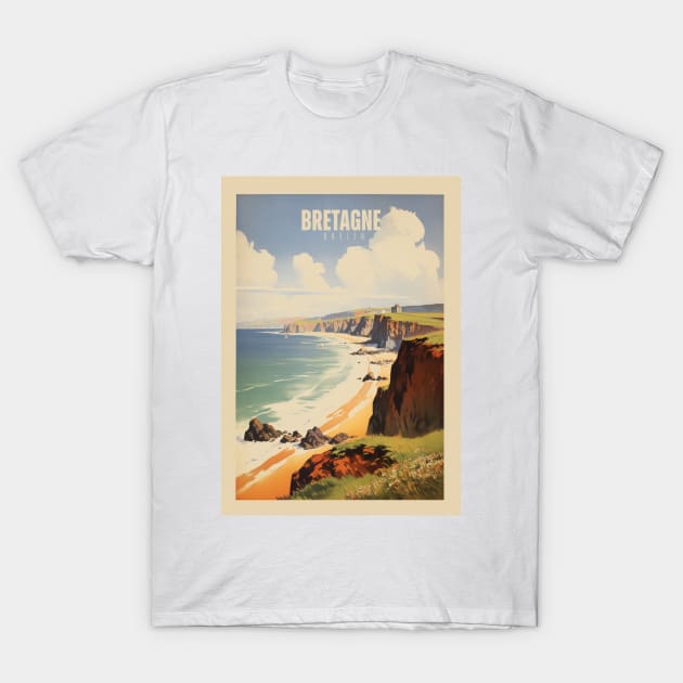 Bretagne - Affiche Vintage - Breton - Bzh - Breizh T-Shirt by Labonneepoque